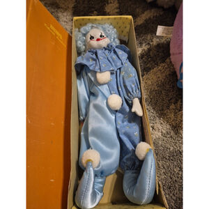 Brinns 1986 Collectible Porcelain Musical Clown With COA